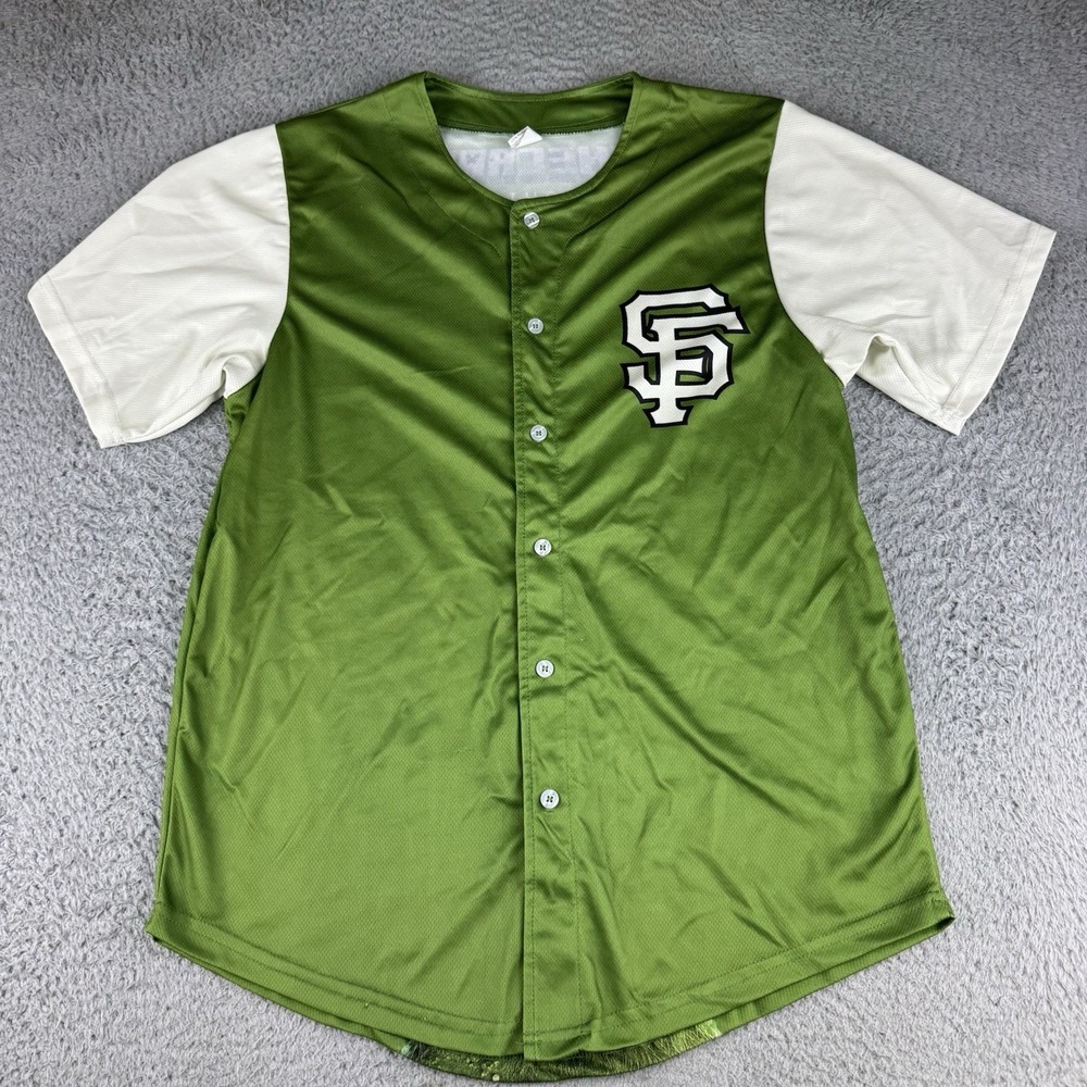 San francisco Giants Minecraft Movie Baseball Jersey Sized Medium Creeper
